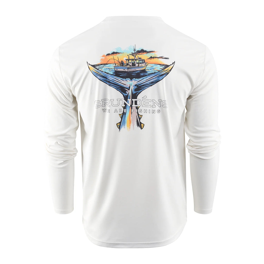 Playera Grundens Tuna Tailscape Tech Tee