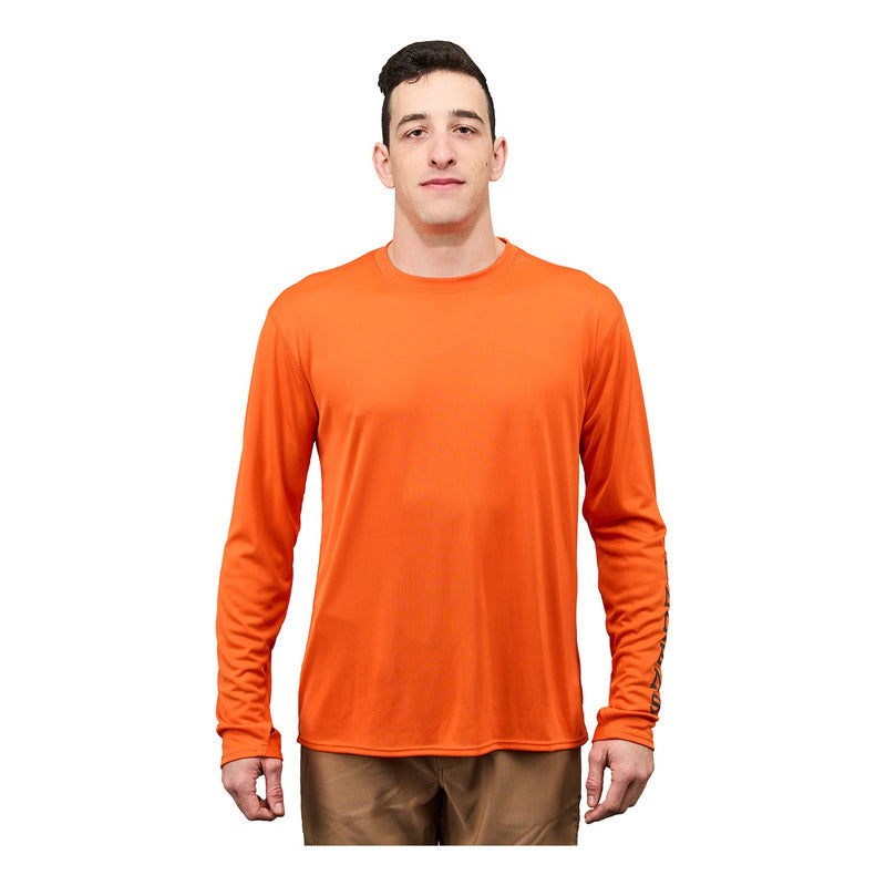 Playera Grundens Tough Sun Crew Tech
