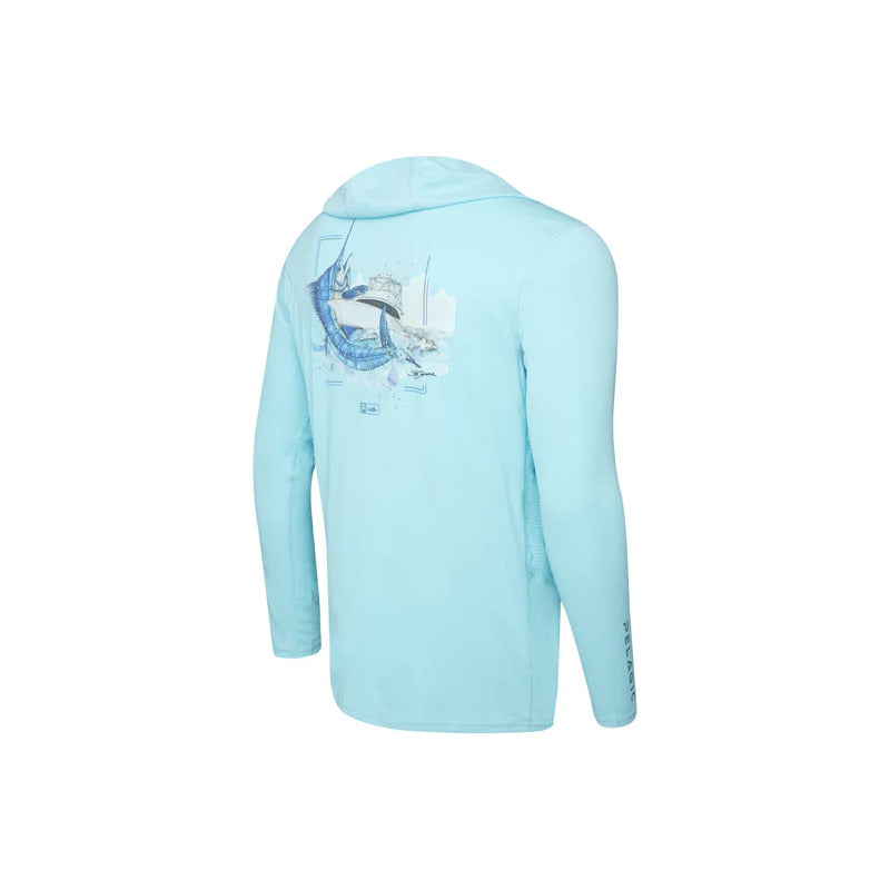 Playera Pelagic Vaportek Hooded
