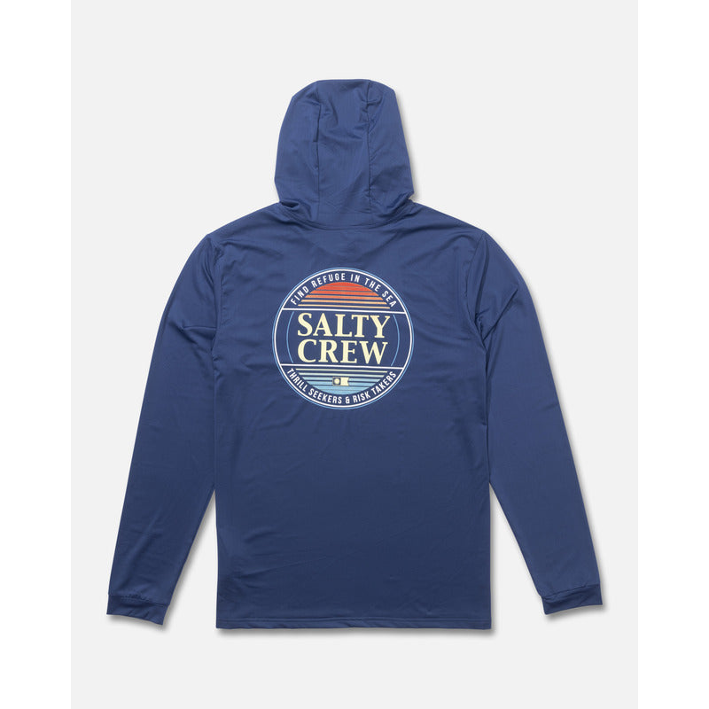Playera Salty Crew Simple Fade Hooded