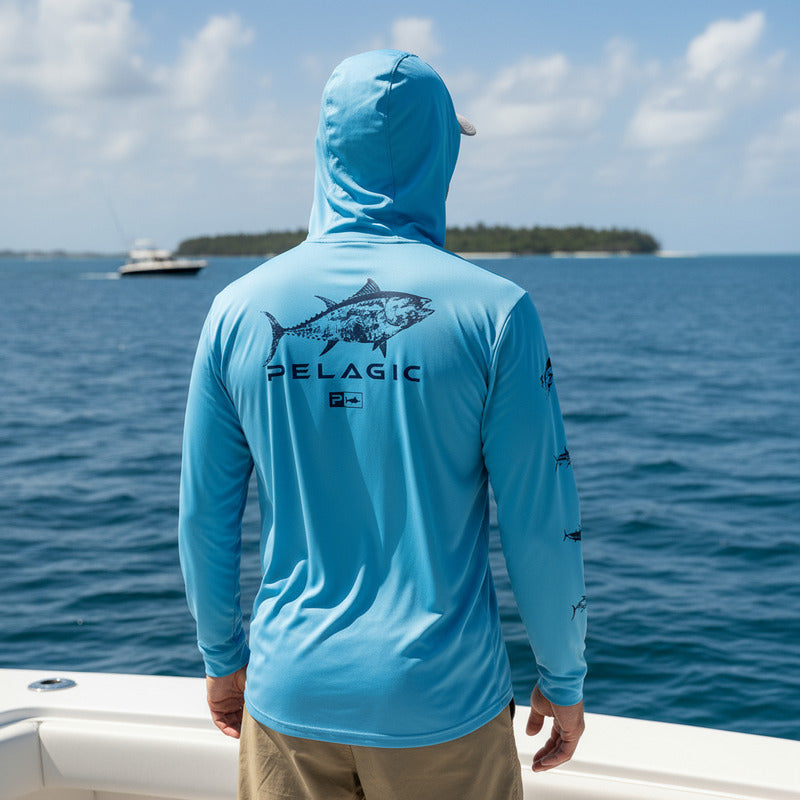 Playera Pelagic Aquatek Hooded