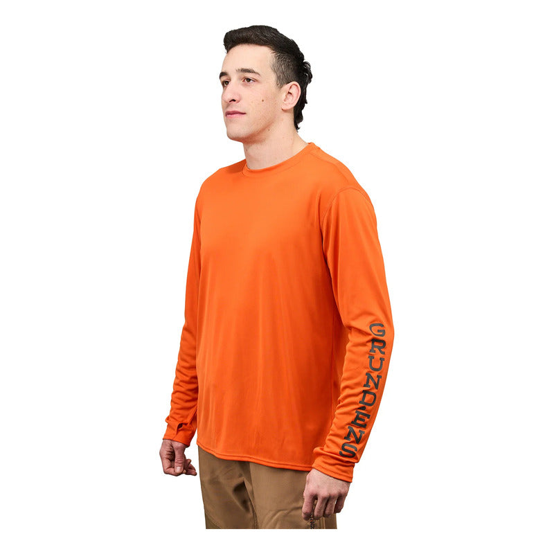 Playera Grundens Tough Sun Crew Tech