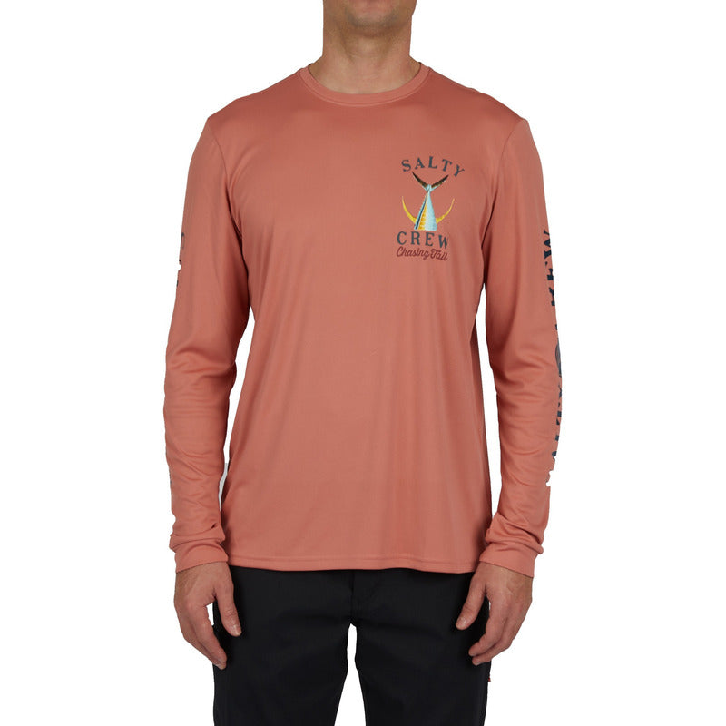 Playera Salty Crew  Sunshirt Tailed