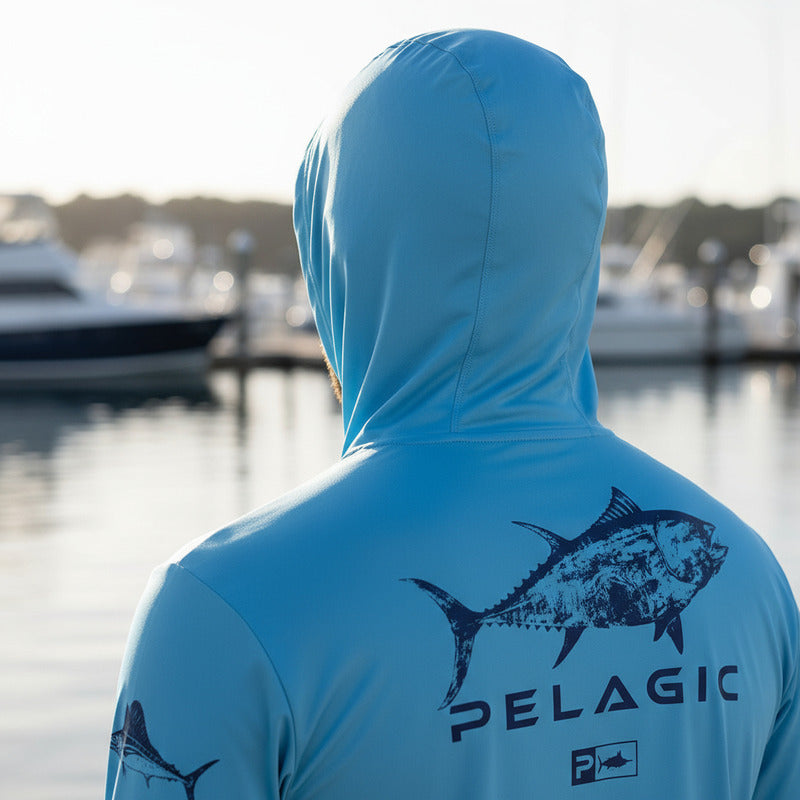 Playera Pelagic Aquatek Hooded