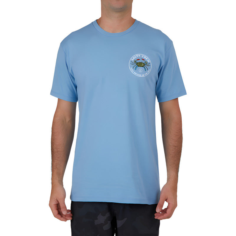Playera Salty Crew Blue Crabber