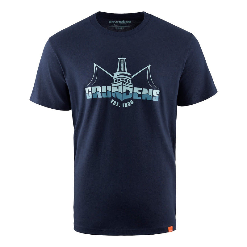 Playera Grundens Logo Boat