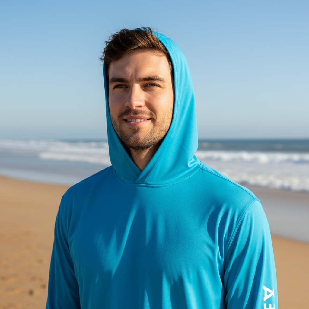 Playera Grundens Tough Sun Hoodie Tech