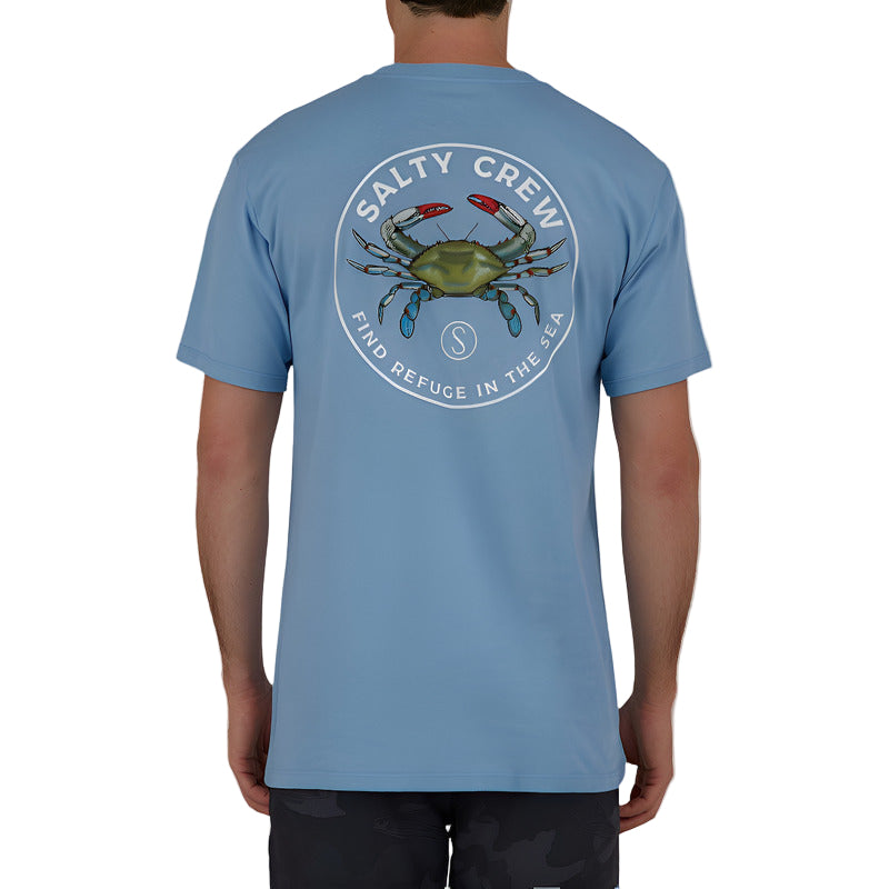 Playera Salty Crew Blue Crabber