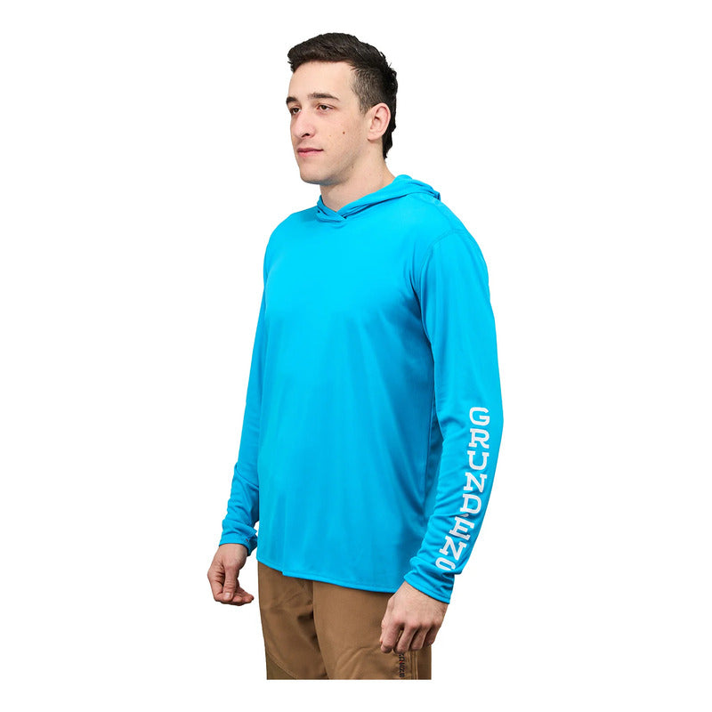 Playera Grundens Tough Sun Hoodie Tech