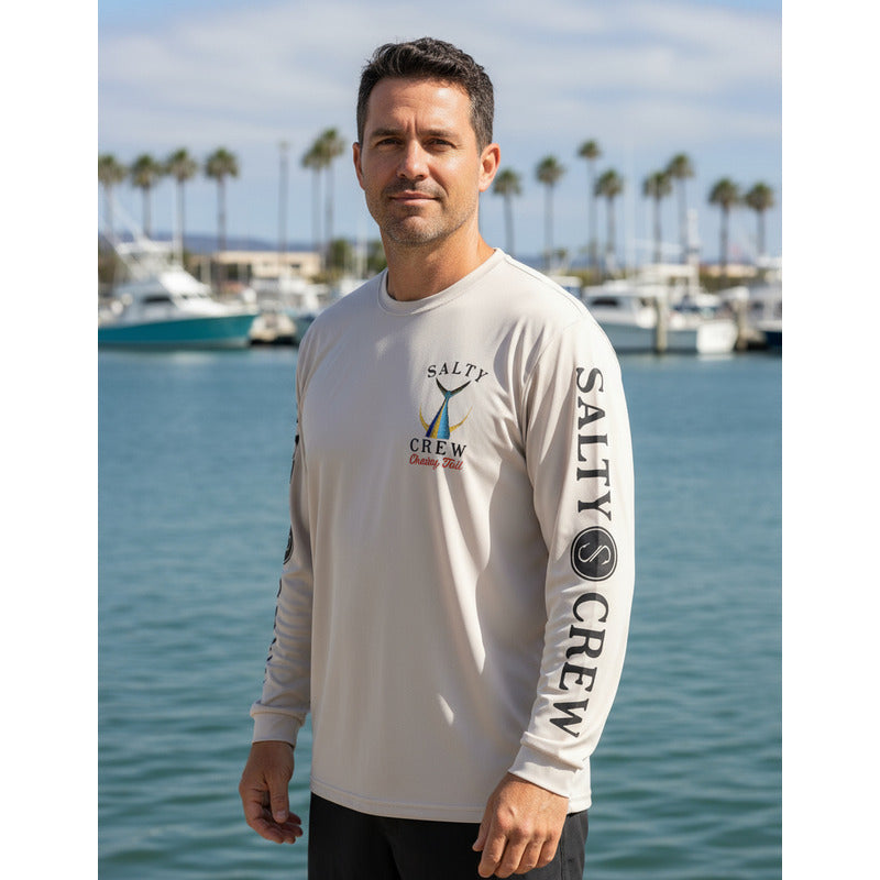 Playera Salty Crew  Sunshirt Tailed