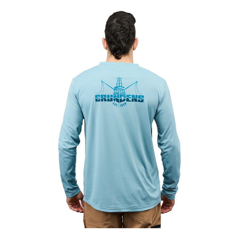 Playera Grundens Logo Boat Tech