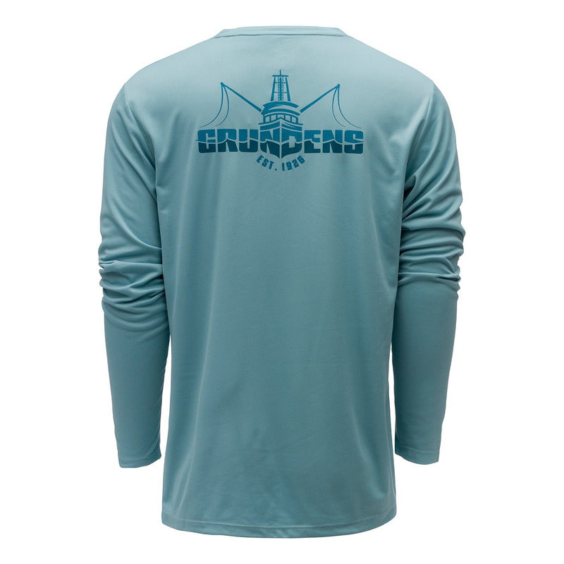 Playera Grundens Logo Boat Tech