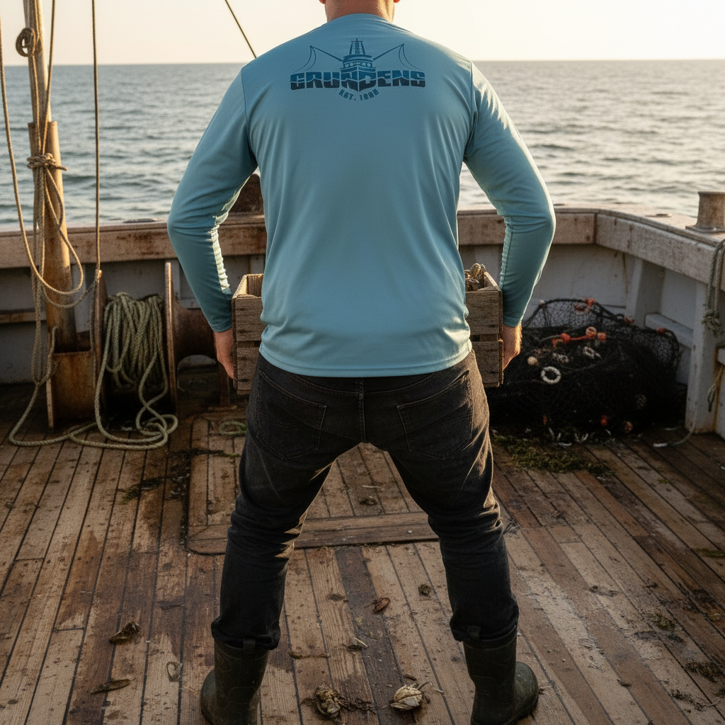 Playera Grundens Logo Boat Tech