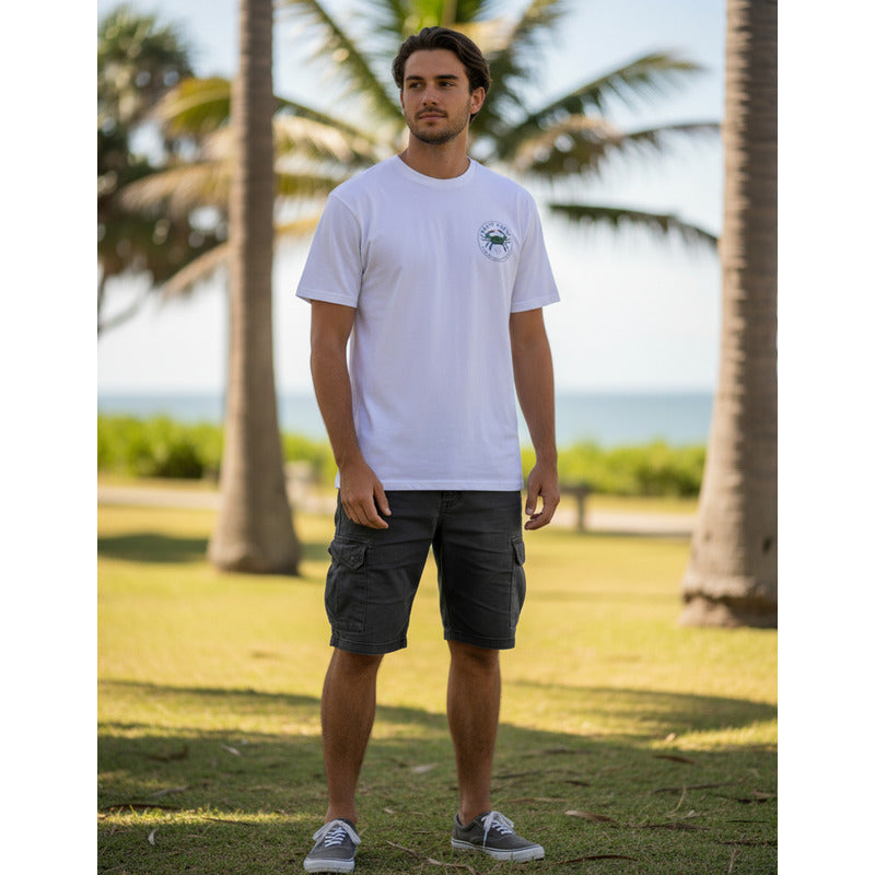Playera Salty Crew Blue Crabber