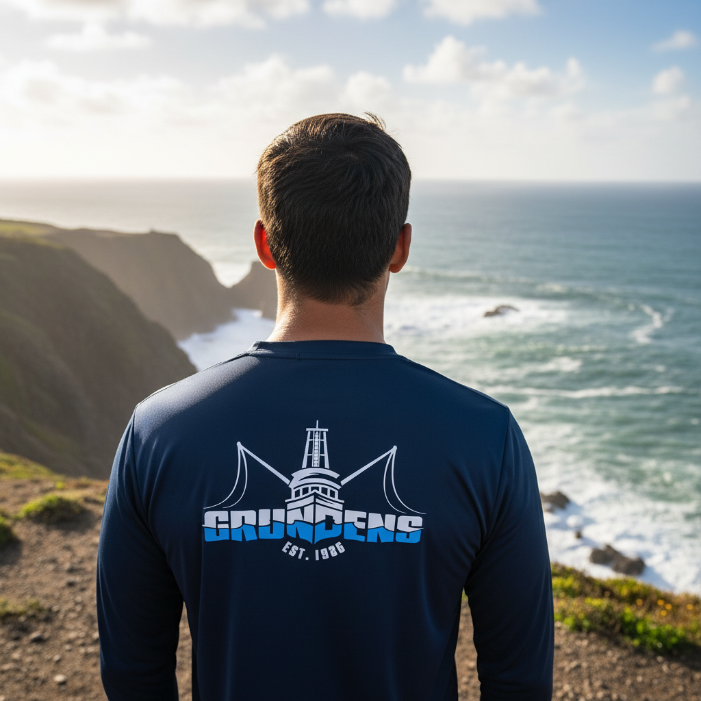 Playera Grundens Logo Boat Tech