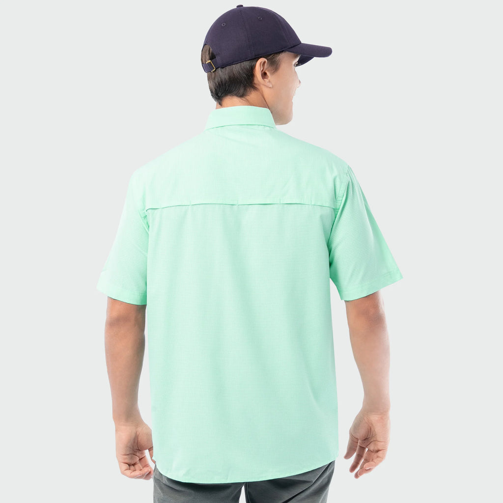 Camisa Guy Harvey Eco Angler Manga Corta Performance Fishing Shirt