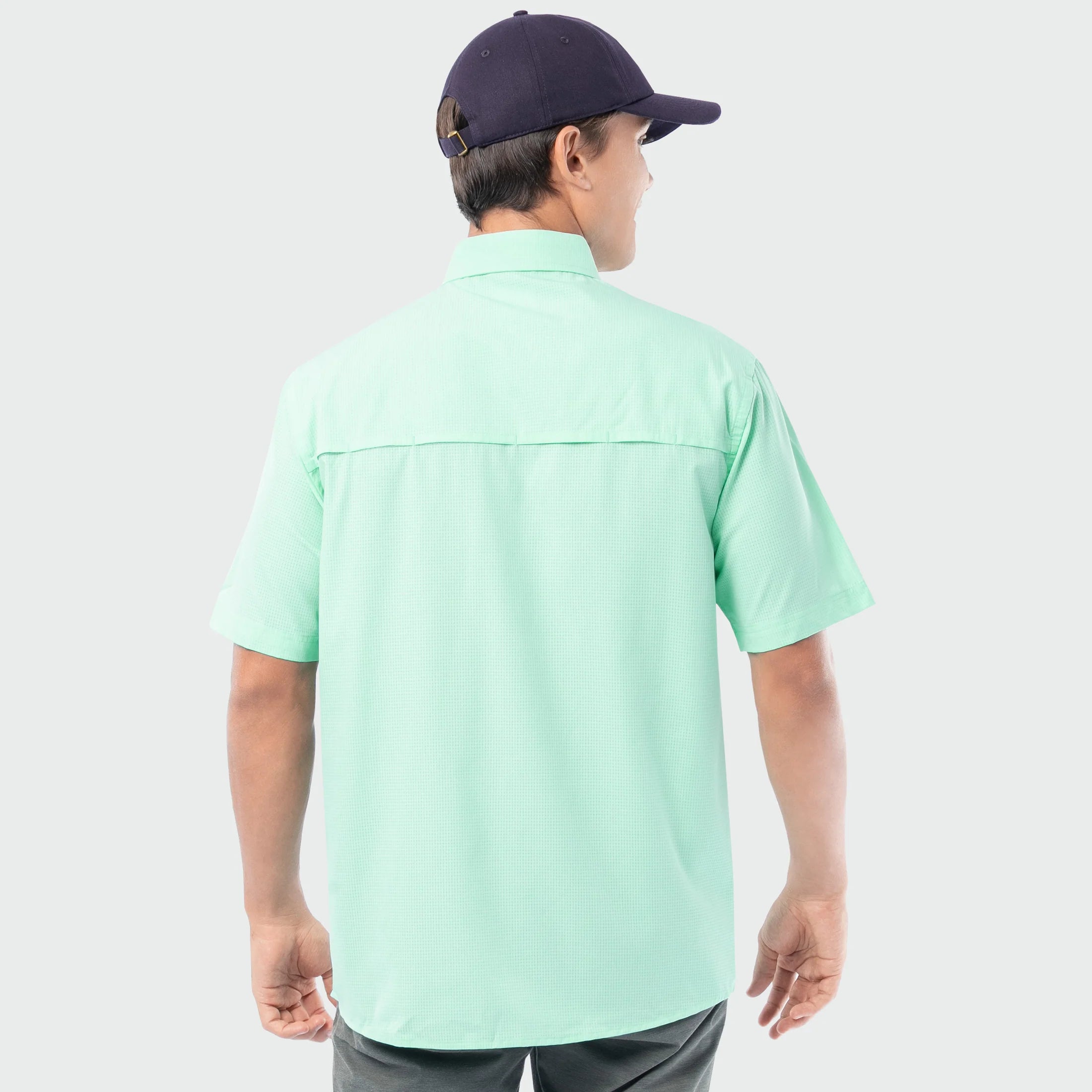 Camisa Guy Harvey Eco Angler Manga Corta Performance Fishing Shirt