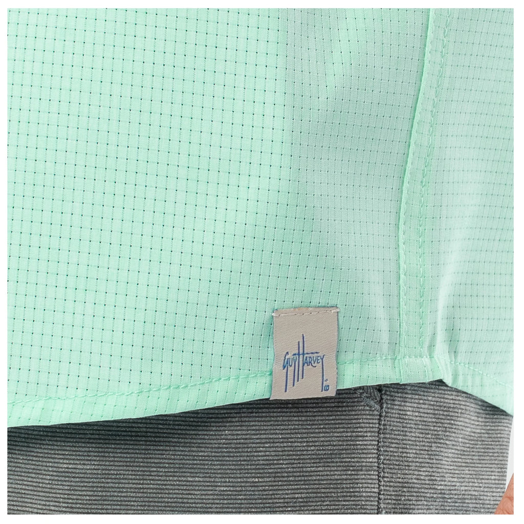 Camisa Guy Harvey Eco Angler Manga Corta Performance Fishing Shirt