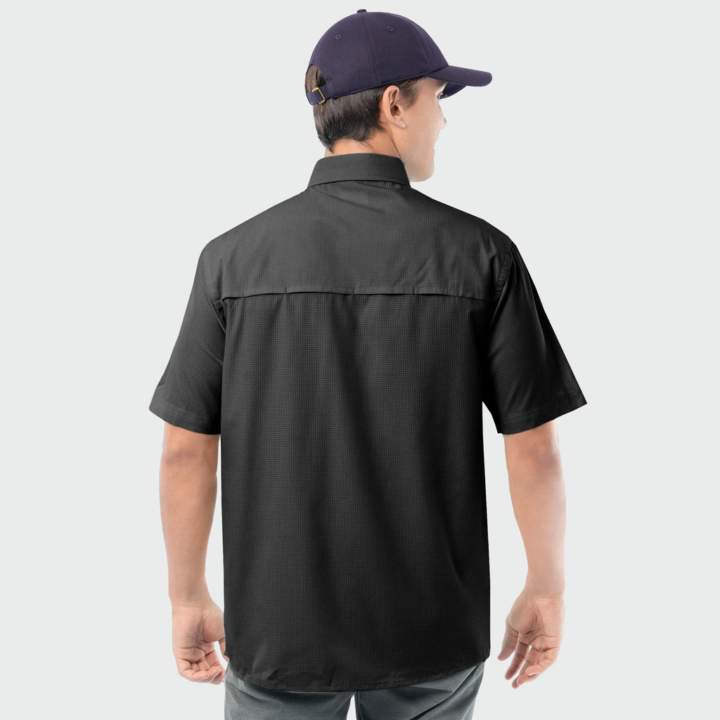 Camisa Guy Harvey Eco Angler Manga Corta Performance Fishing Shirt