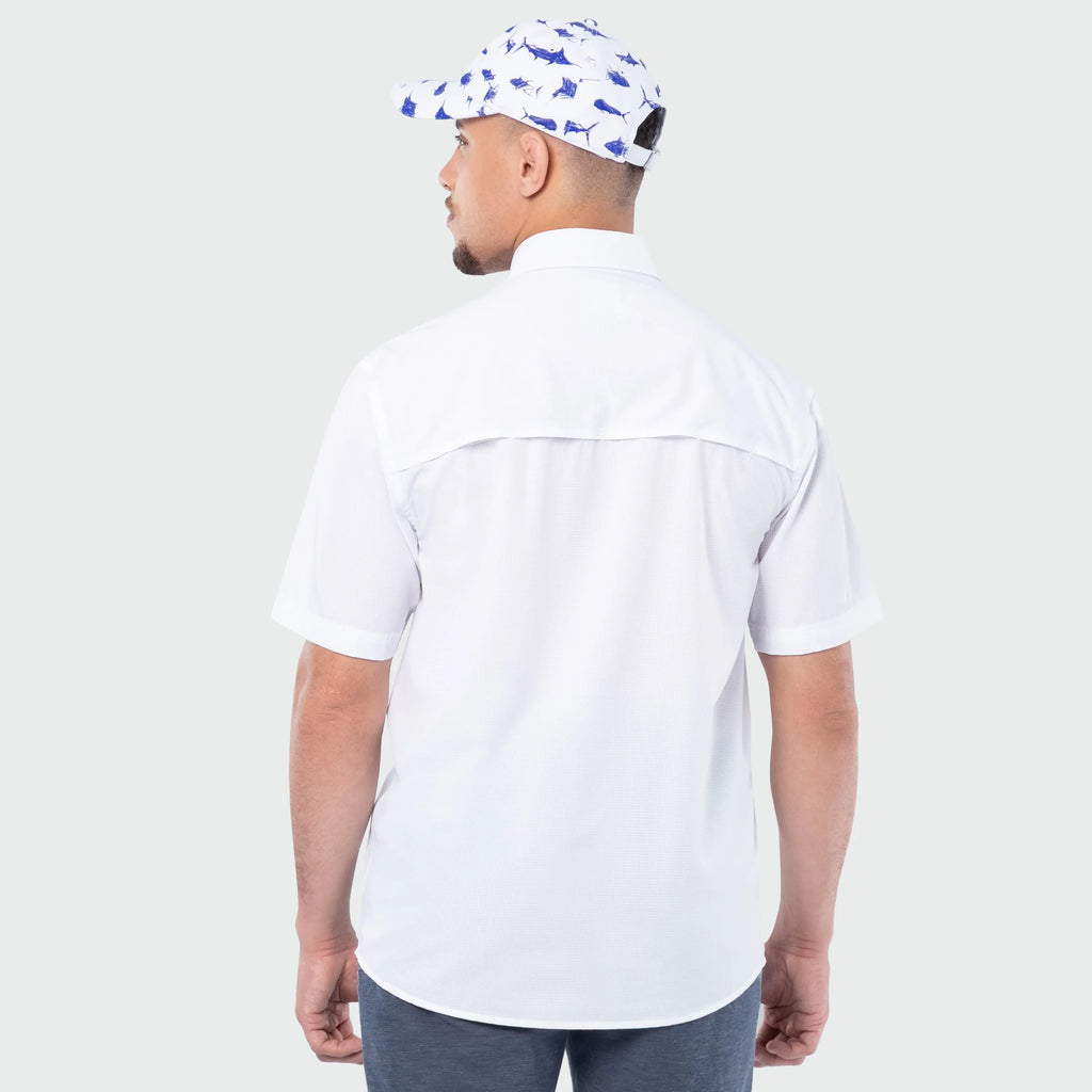 Camisa Guy Harvey Eco Angler Manga Corta Performance Fishing Shirt