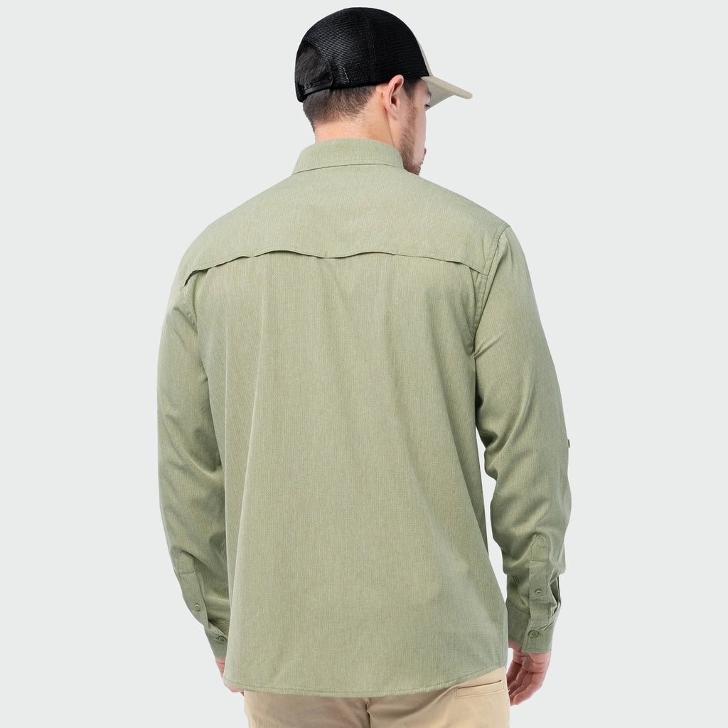 Camisa Guy Harvey Eco Angler Manga Larga Performance Fishing Shirt