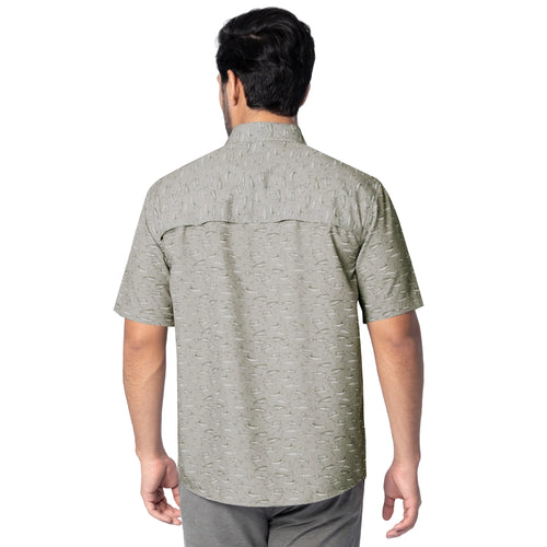 Camisa Guy Harvey Manga Corta Performance Fishing Shirt Ultimate Grey