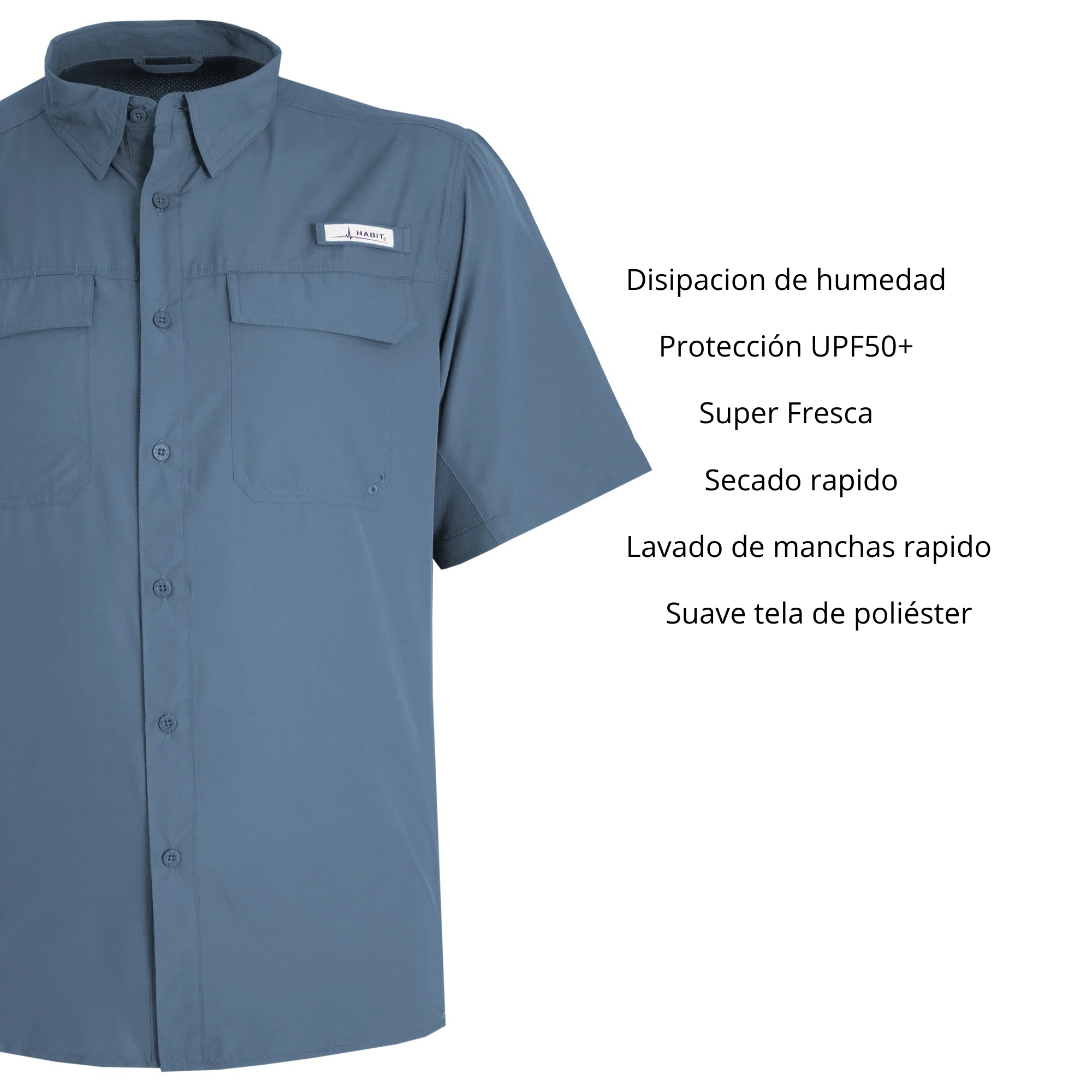 Camisa Habit Trapper Cabin manga corta