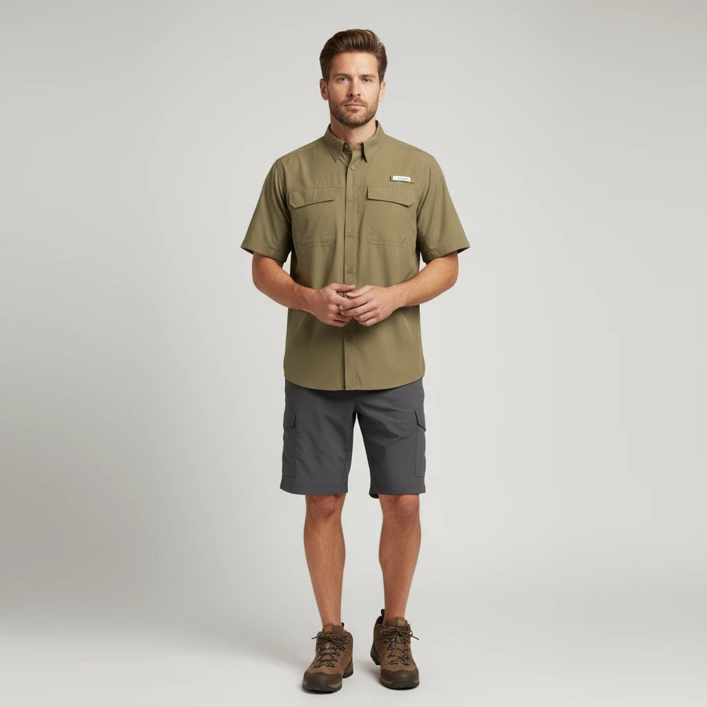 Camisa Habit Trapper Cabin manga corta